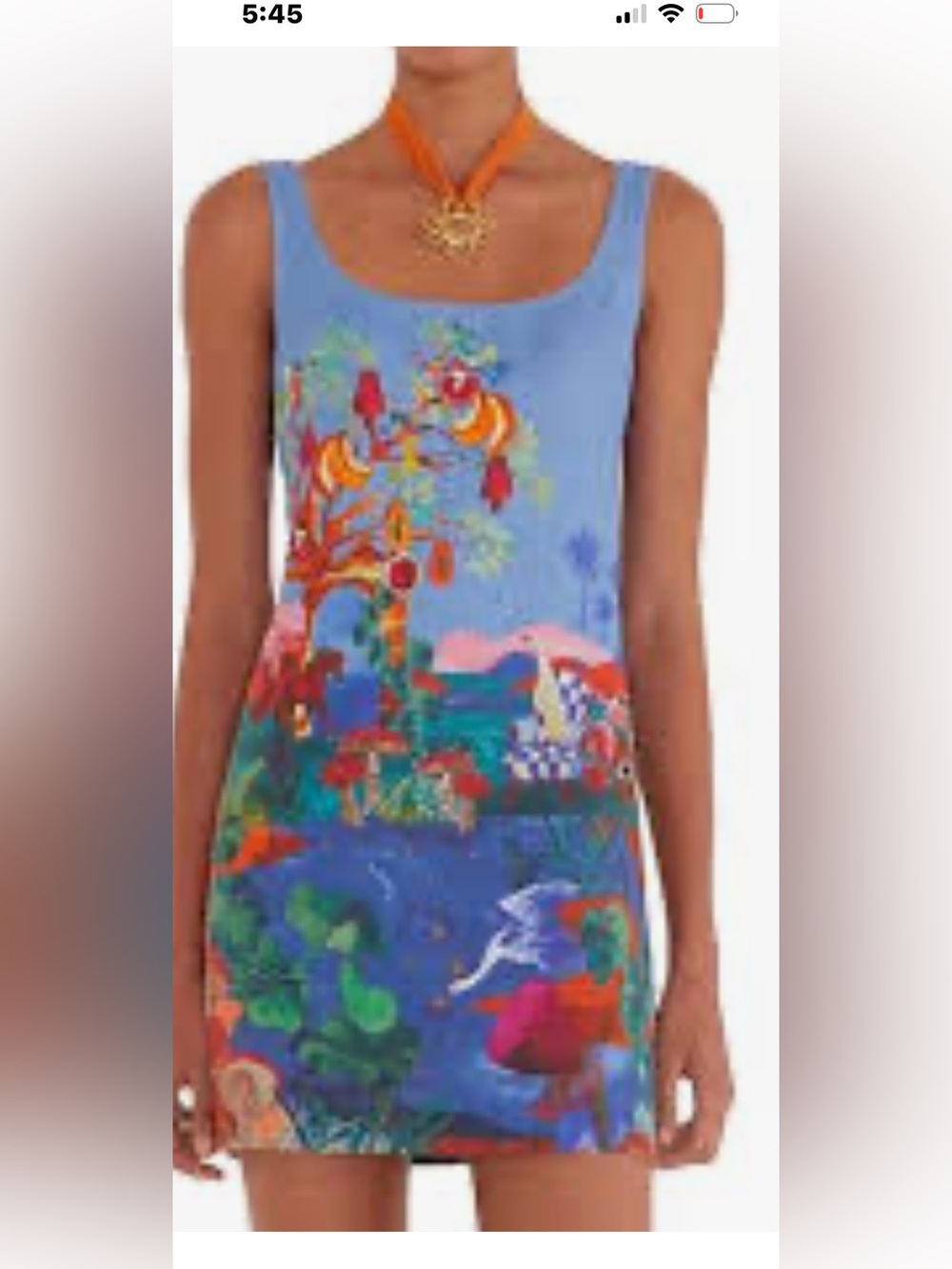 FARM Rio Blue Tropical beautiful print Mini Dress